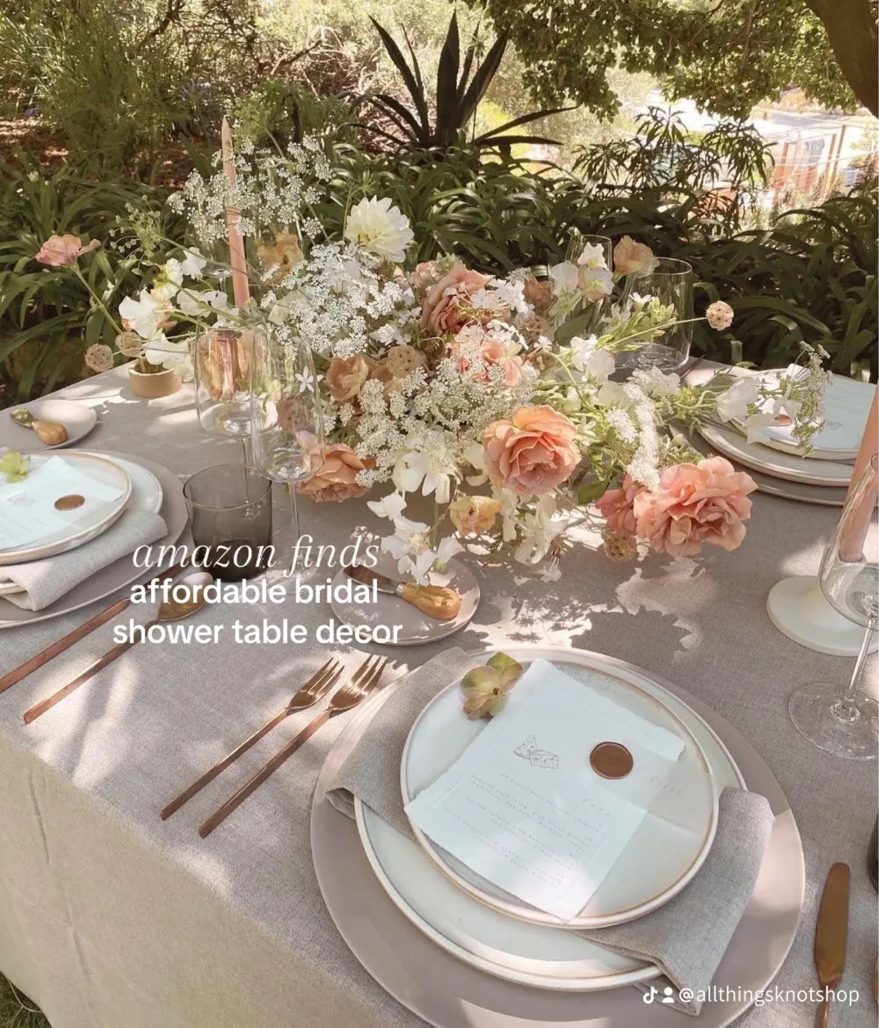 bridal shower table decor 

#LTKwedding #LTKparties