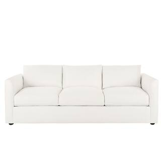 Home Decorators Collection 95 in. Modern Upholstered Sofa in Turbo Vanilla D55500NPSTURVAN - The ... | The Home Depot