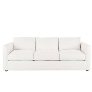 Home Decorators Collection 95 in. Modern Upholstered Sofa in Turbo Vanilla D55500NPSTURVAN - The ... | The Home Depot