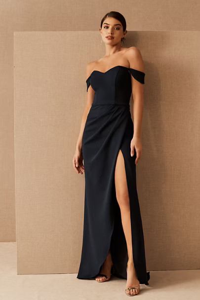 Rossi Crepe Maxi Dress | BHLDN
