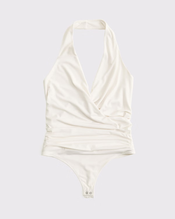 Women's Draped Plunge Bodysuit | Women's Tops | Abercrombie.com | Abercrombie & Fitch (US)