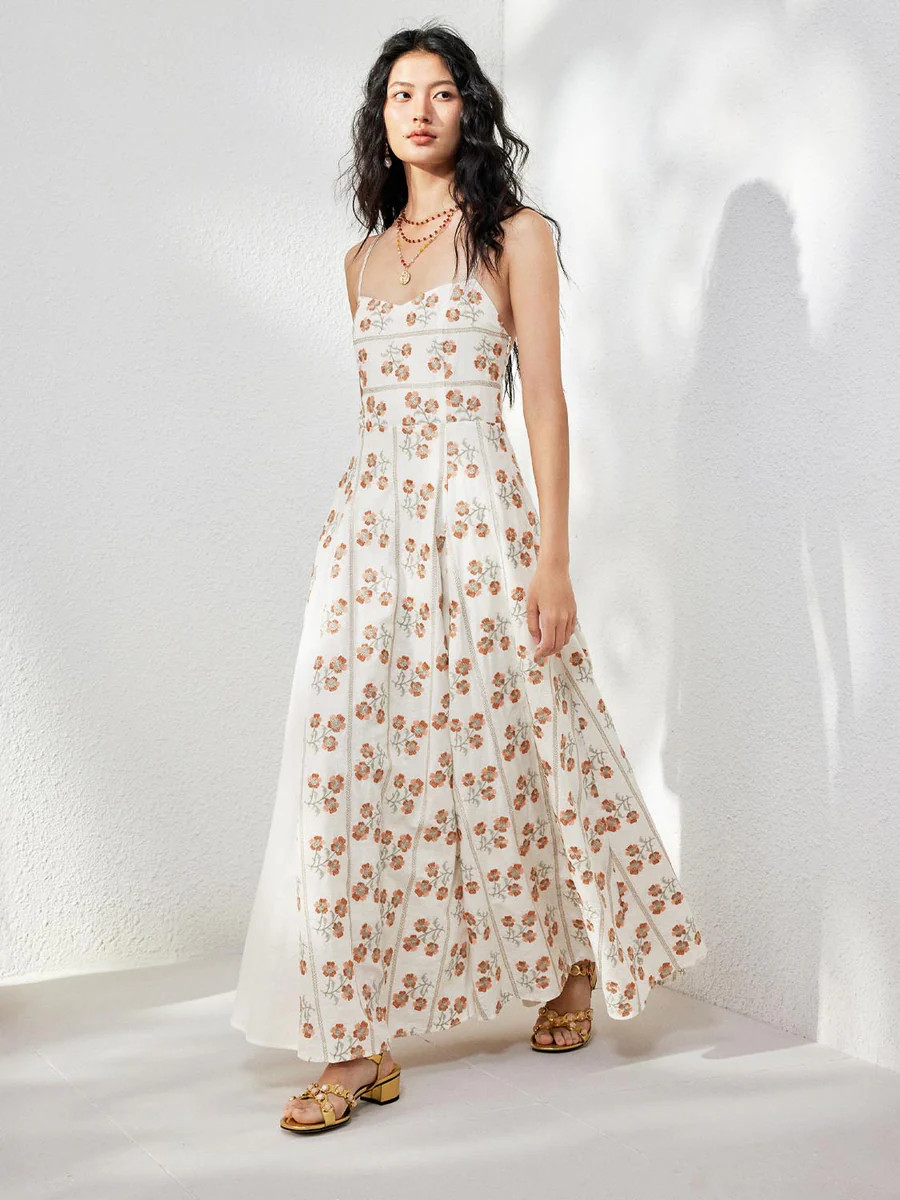 Halter Neck Floral A-Line Mini Dresses | Urban Revivo