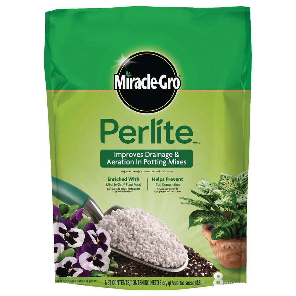 Miracle-Gro 8 qt. Perlite-74278430 - The Home Depot | The Home Depot