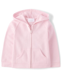 Toddler Girls Fleece Zip Up Hoodie - pink | The Children's Place