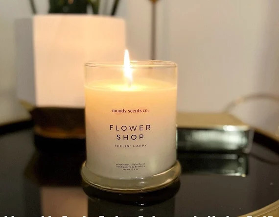 Flower Shop Candle  Soy Wax  Valentines Day Gift  Safe | Etsy Canada | Etsy (CAD)