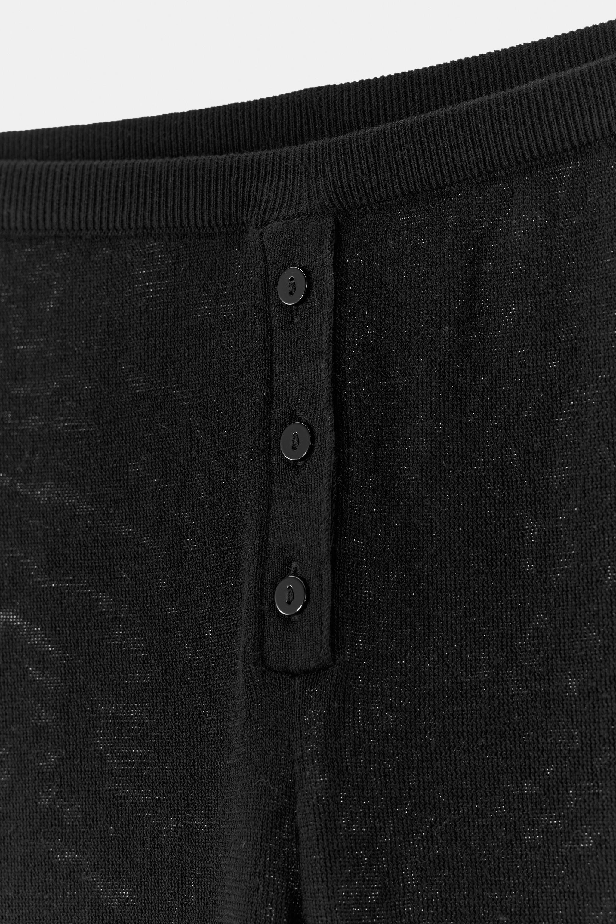 KNIT TROUSERS WITH BUTTONS | Zara UK