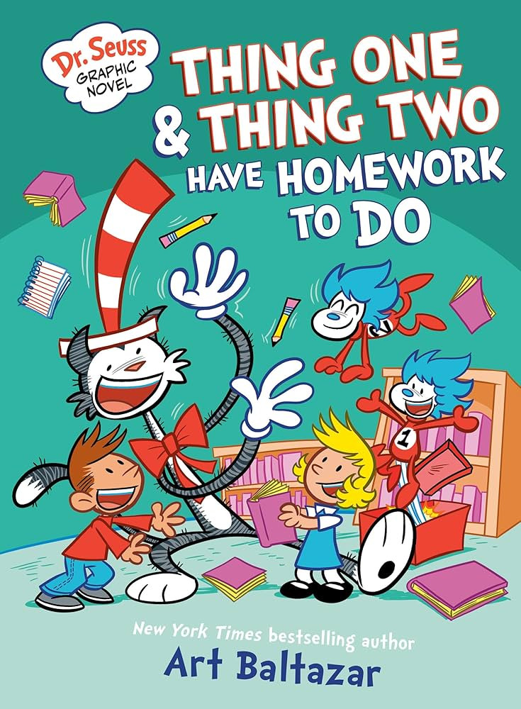 Dr. Seuss Graphic Novel: Thing One and Thing Two Have Homework to Do: A Cat in the Hat Story | Amazon (US)