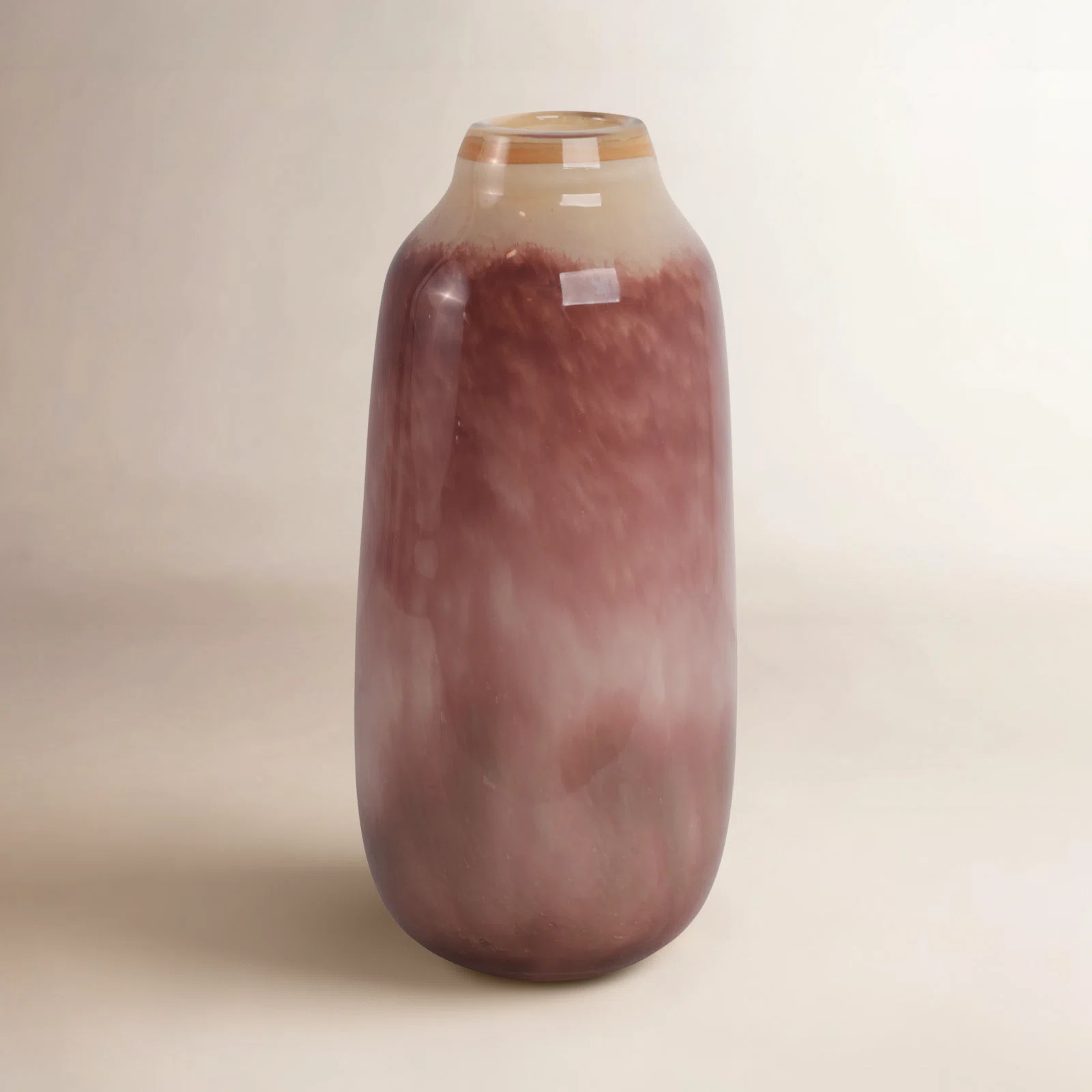 Latitude Run® Large Mauve Glass Vase | Joss & Main