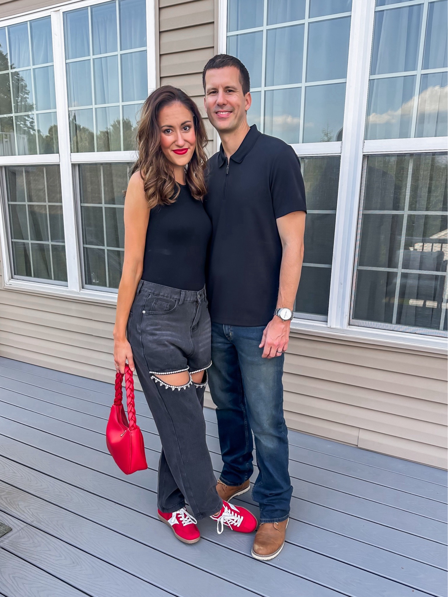 Eras tour outfit idea 💋

Concert outfit // black bodysuit // Amazon fashion // red bag // red sneakers // rhinestone cut out jeans // black denim 

#LTKShoeCrush #LTKItBag #LTKFindsUnder50