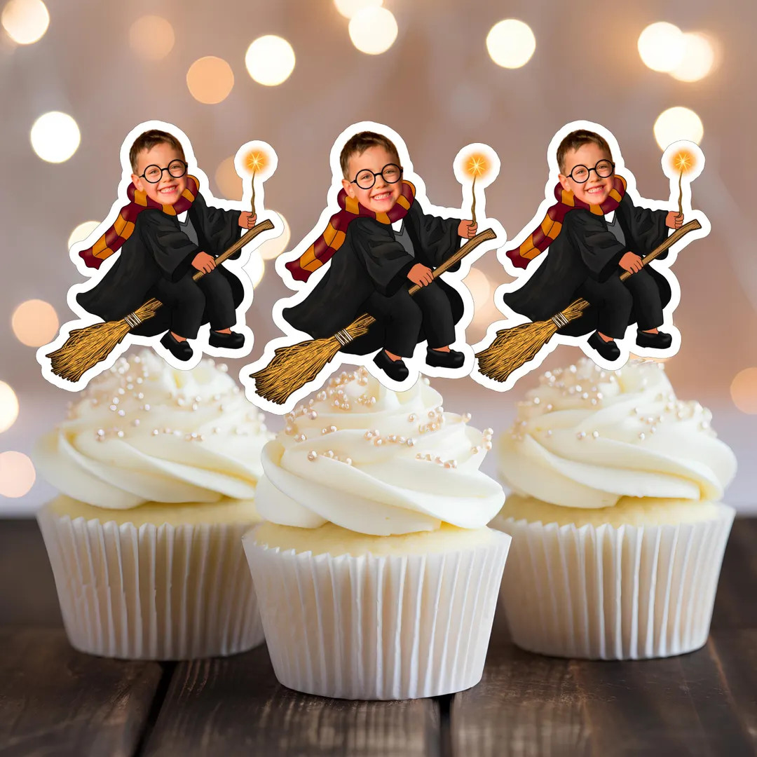 The Chosen One Party Favor Cupcake Topper Cake Supplies Wizard Theme Birthday Favors Custom Perso... | Etsy (US)