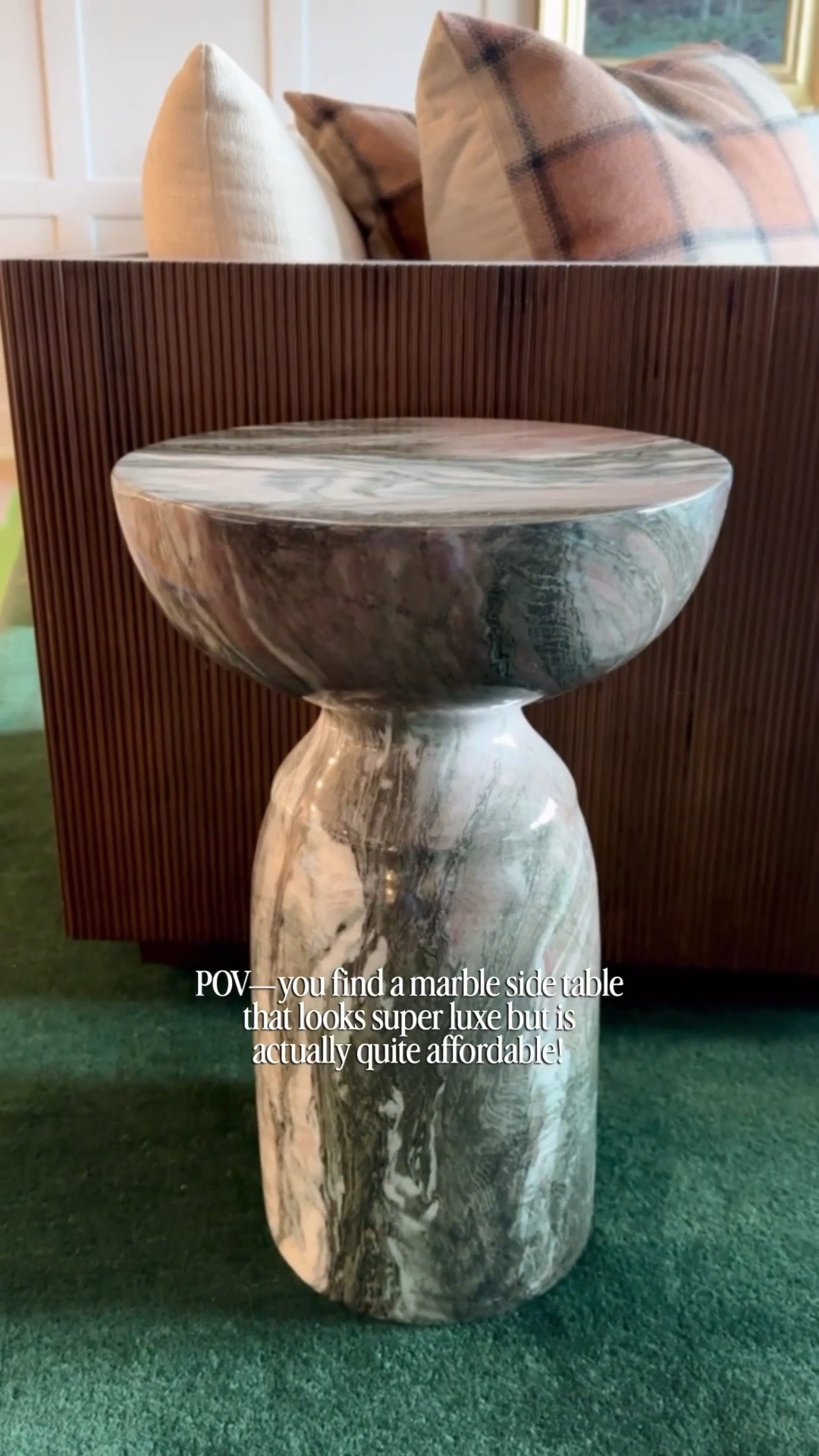 The marble look without the marble price tag. This end table often sells out quickly! Shown is the gray and blush, but I also linked the black as well sunset marble. 

#LTKHome