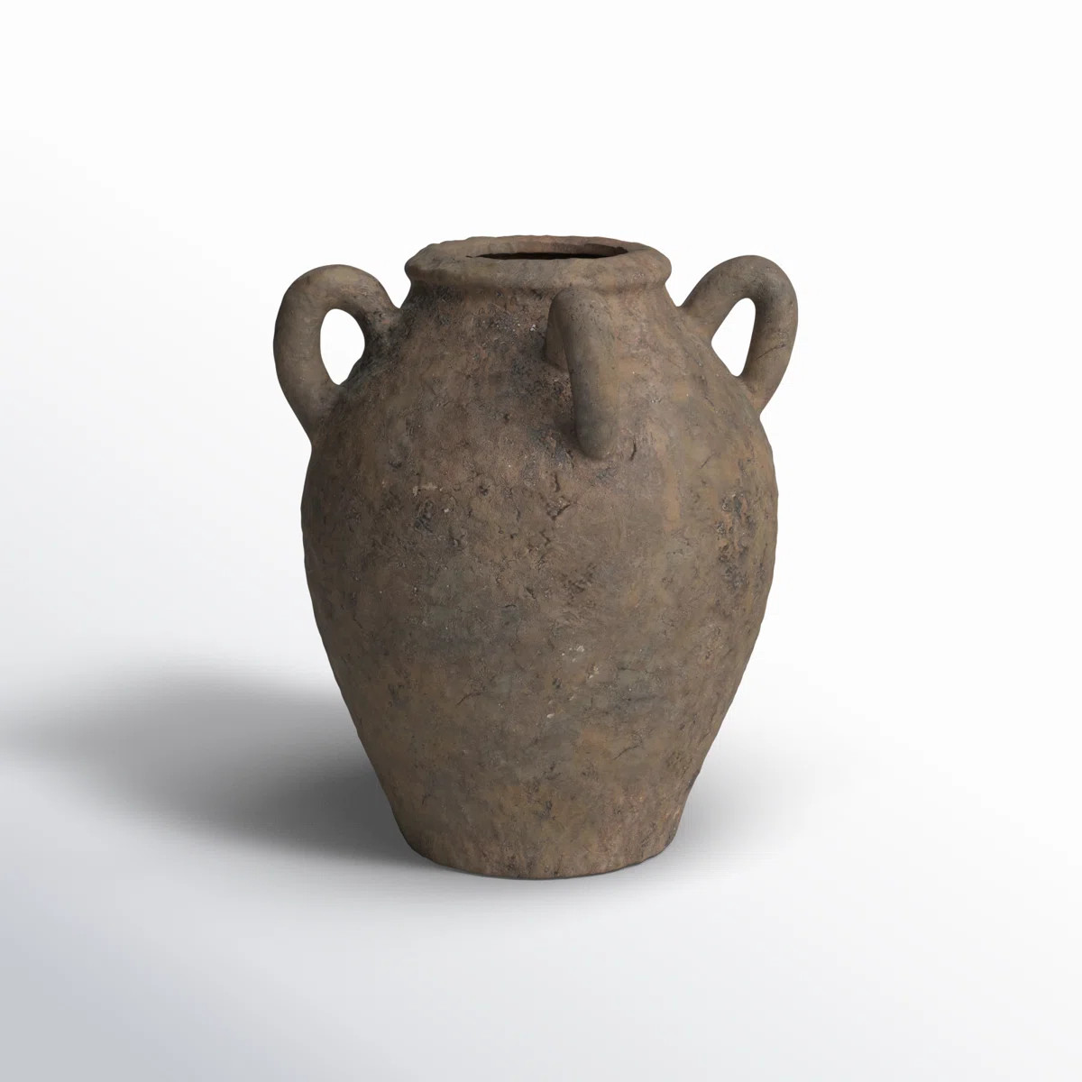 Ceramic Handmade Textured Decorative Vase with Four Handles | Wayfair North America