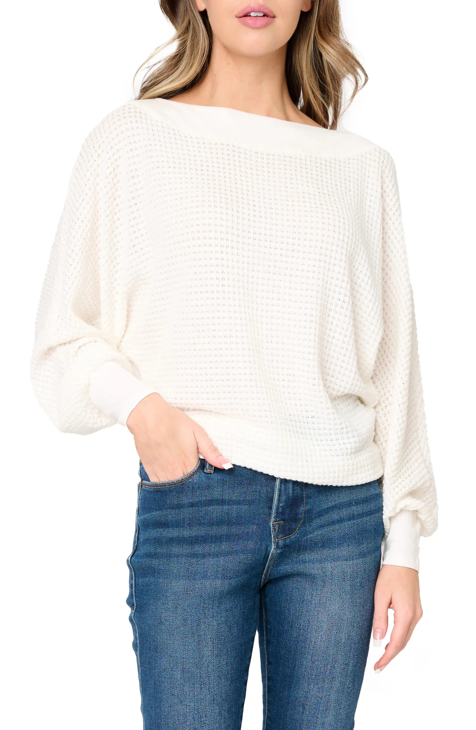 GIBSONLOOK Wheels Up Open Weave Sweater | Nordstrom | Nordstrom