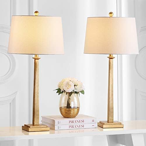 Safavieh Lighting Collection Andino Gold 32-inch Bedroom Living Room Home Office Desk Nightstand Tab | Amazon (US)