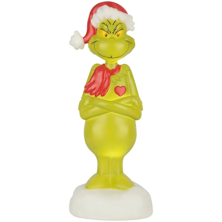 Christmas Lighted Blow Mold Outdoor Decor Grinch w/ Scarf and Hat 14.17 x 5.51 in x 5.66 in .88 l... | Walmart (US)