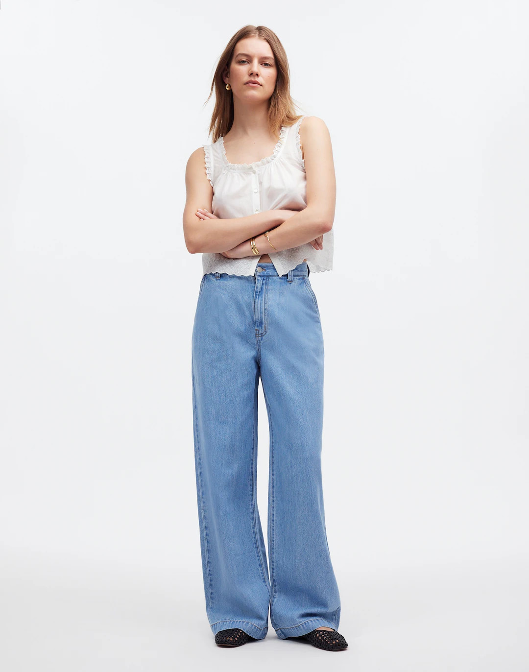 The Harlow Wide-Leg Jean in Beachwood Wash | Madewell