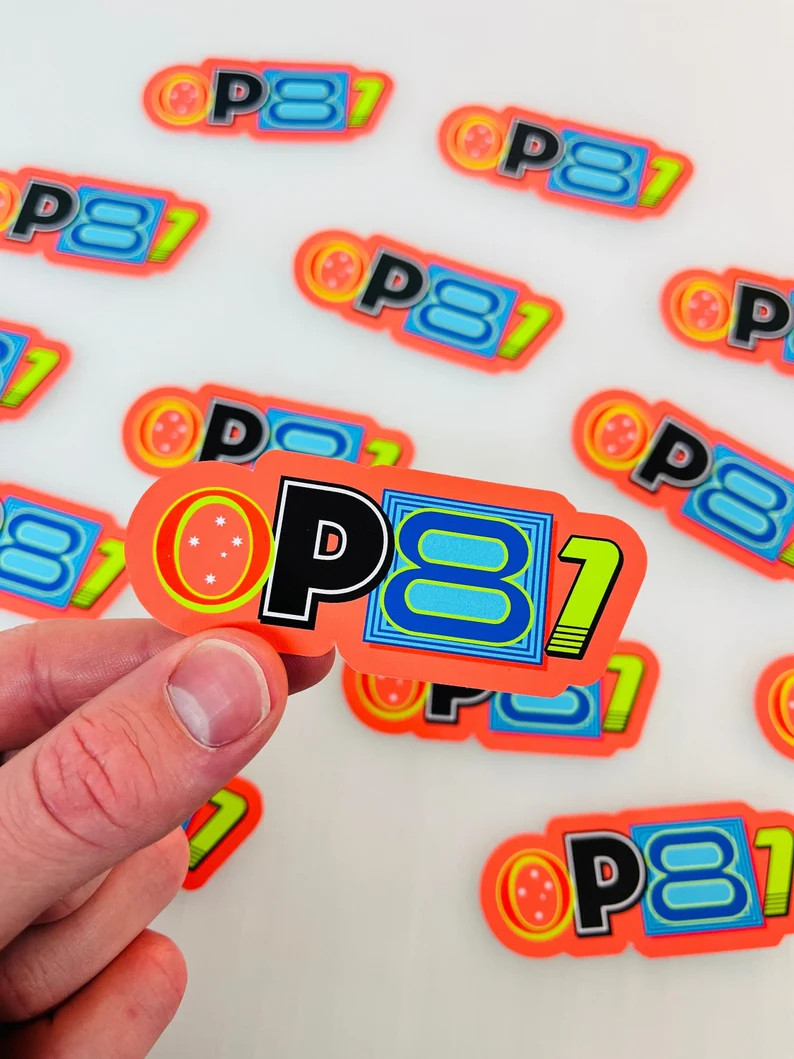 multi font Piastri sticker fluorescent orange McLaren F1 Sticker Formula One Motorsport sticker | Etsy (US)