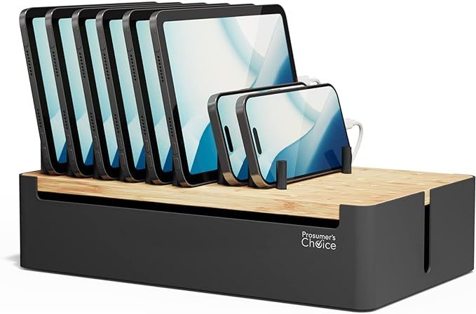 Prosumer's Choice Bamboo Charging Station for Multiple Devices - Wood Device Charging Dock, Devic... | Amazon (US)