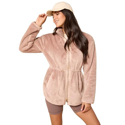 Softies DreamPlush Double Zip Everyday Jacket for Women – Ultra Soft Lightweight Tunic with Adj... | Amazon (US)