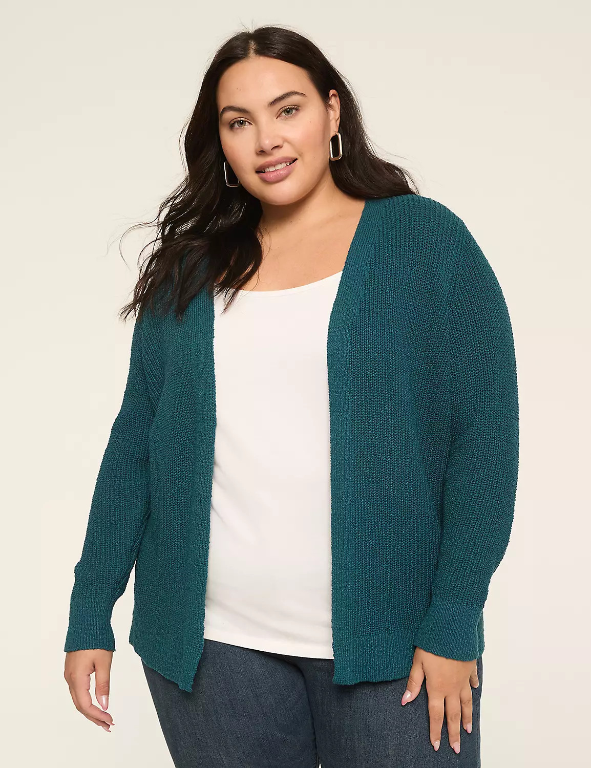 Open-Front Stitch Cardigan | LaneBryant | Lane Bryant (US)