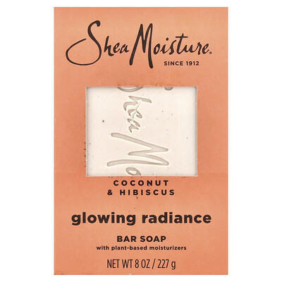 SheaMoisture, Bar Soap, Glowing Radiance, Coconut & Hibiscus , 8 oz (227 g) | iHerb