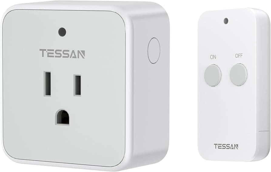 Remote Control Outlet, TESSAN Wireless Remote Light Switch, On Off Switch Plug for Lights, Lamps,... | Amazon (US)