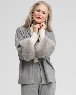Zenergy Luxe Cashmere Blend Faux Fur Sweater | Chico's