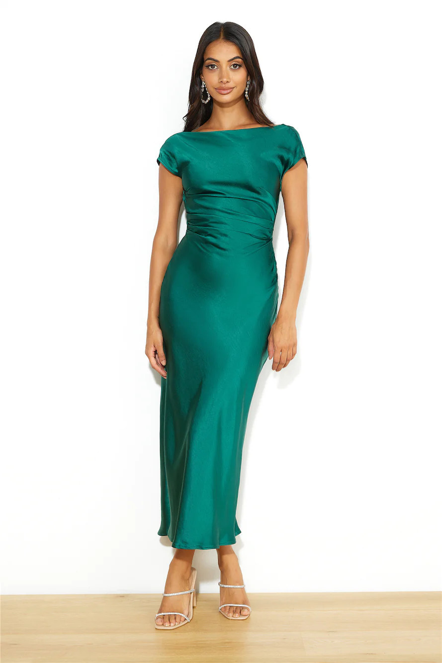 Faithful Nights Midi Dress Green | Hello Molly (AU)