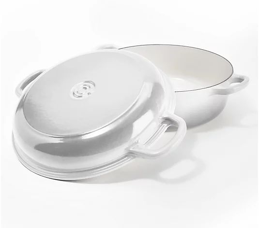 "As Is" Le Creuset Cast Iron 4.25qt Oven w/ Baker Lid - QVC.com | QVC