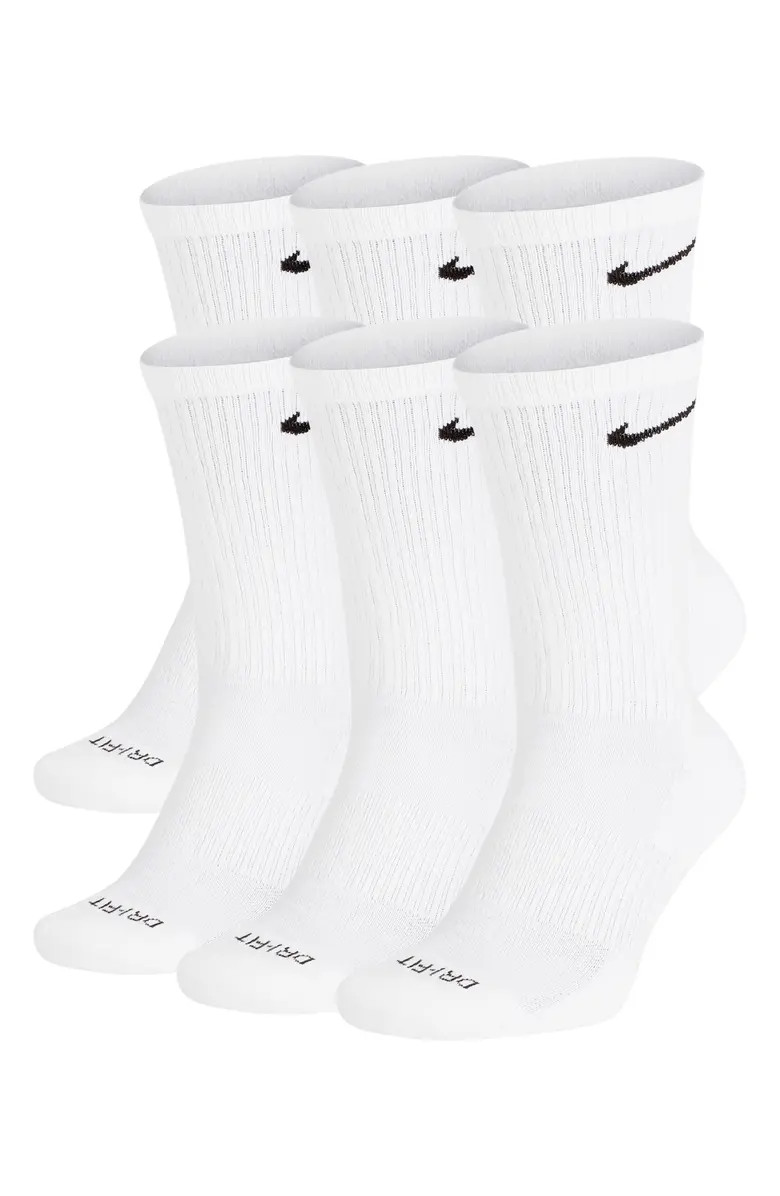 Nike Assorted 6-Pack Everyday Plush Cushion Crew Training Socks | Nordstrom | Nordstrom
