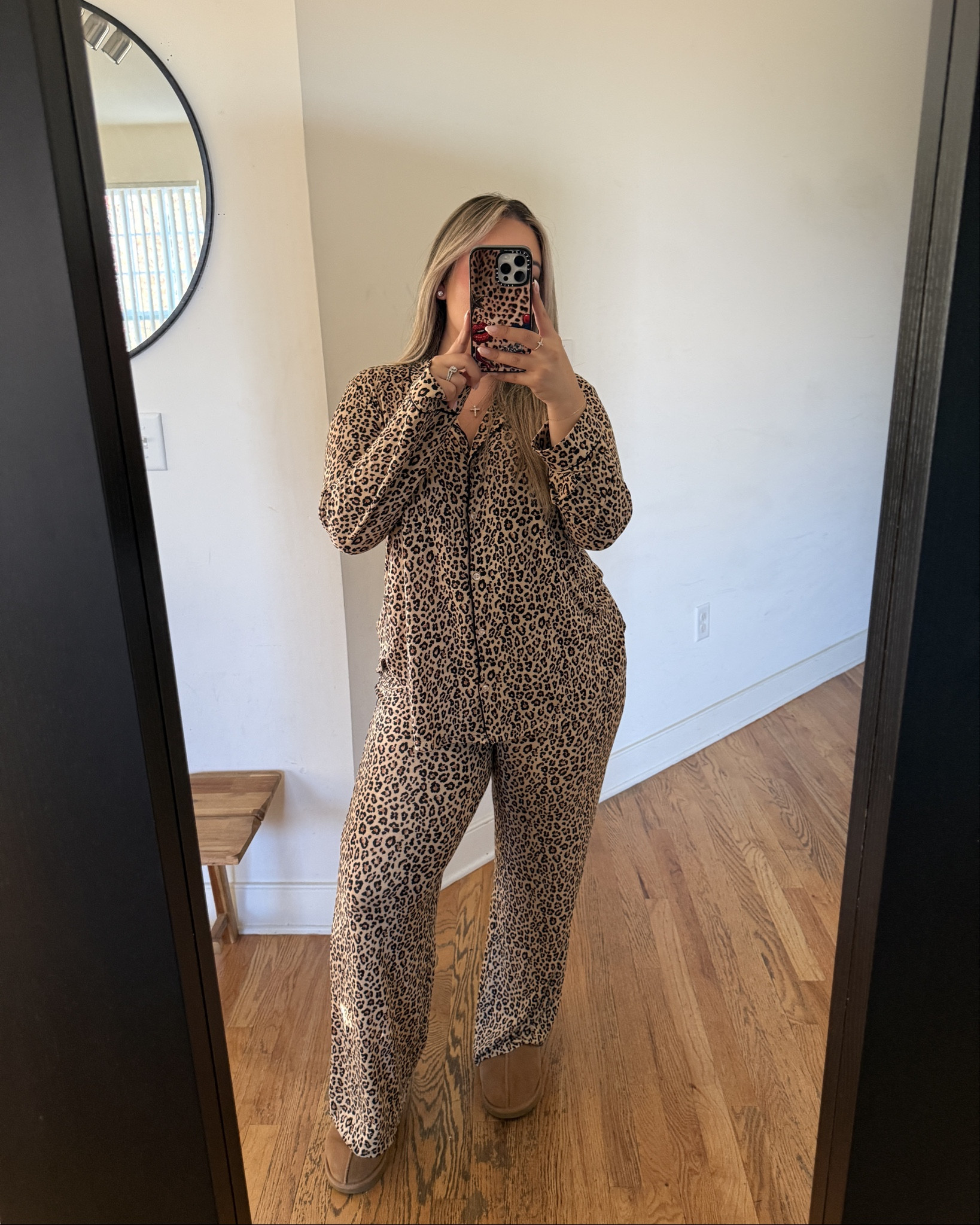 Me 🤝🏼 pjs (these are $35 & give skims!!)🥰🖤🐆 

Wearing size L 

#LTKGiftGuide #LTKFindsUnder50 #LTKSeasonal