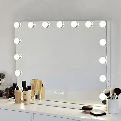 Hansong Large Vanity Mirror with Lights, Hollywood Mirror with Lights, Lighted Vanity Mirror with... | Amazon (CA)