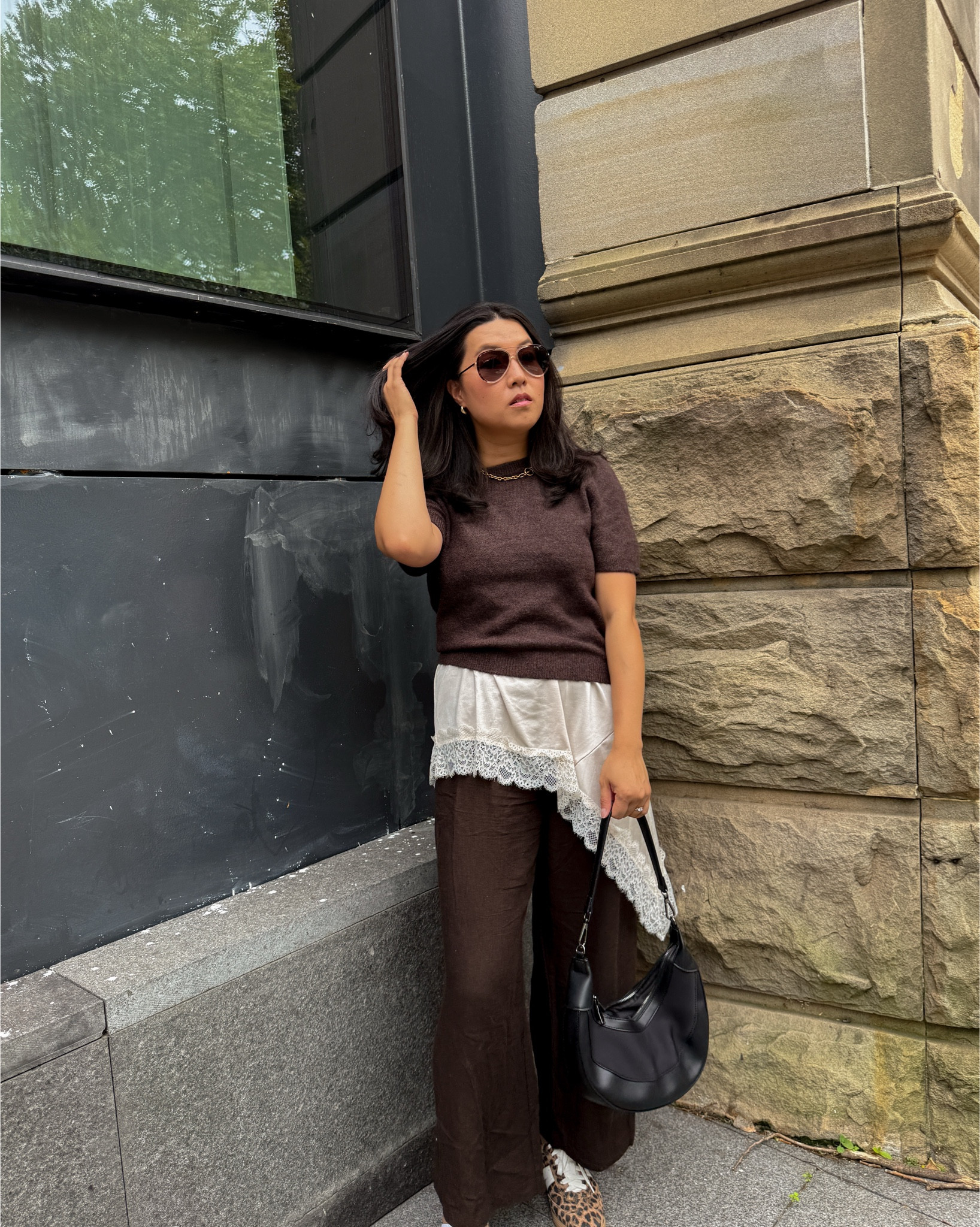Brown & lace 🍄‍🟫🤎🛁

#laceslipdress #fallseason #ootd #outfitlayers #autumnoutfits 

#LTKautumn #LTKstyletip #LTKmodest