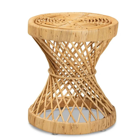 rattan end table
