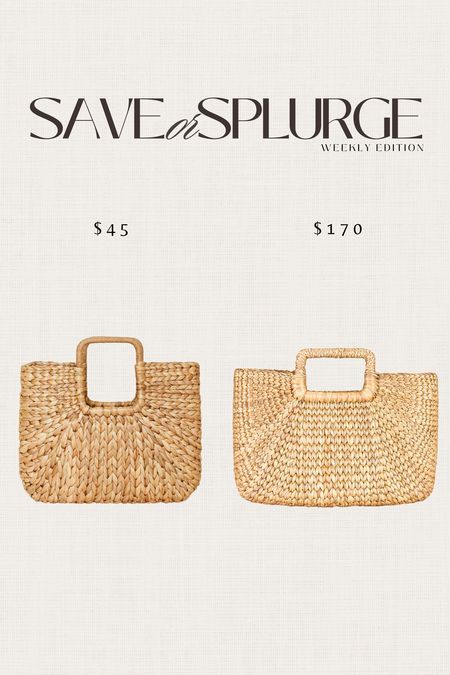 Save or Splurge - wicker tote #stylinbyaylin

#LTKstyletip #LTKitbag #LTKunder50