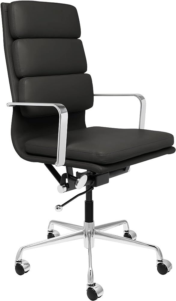 Laura Davidson Furniture SOHO II Tall Back Padded Management Chair (Black) | Amazon (US)