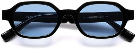SOJOS Retro Polarized Hexagon Sunglasses for Women Men, UV400 Trendy Rectangle 70s 80s 90s Shades... | Amazon (US)