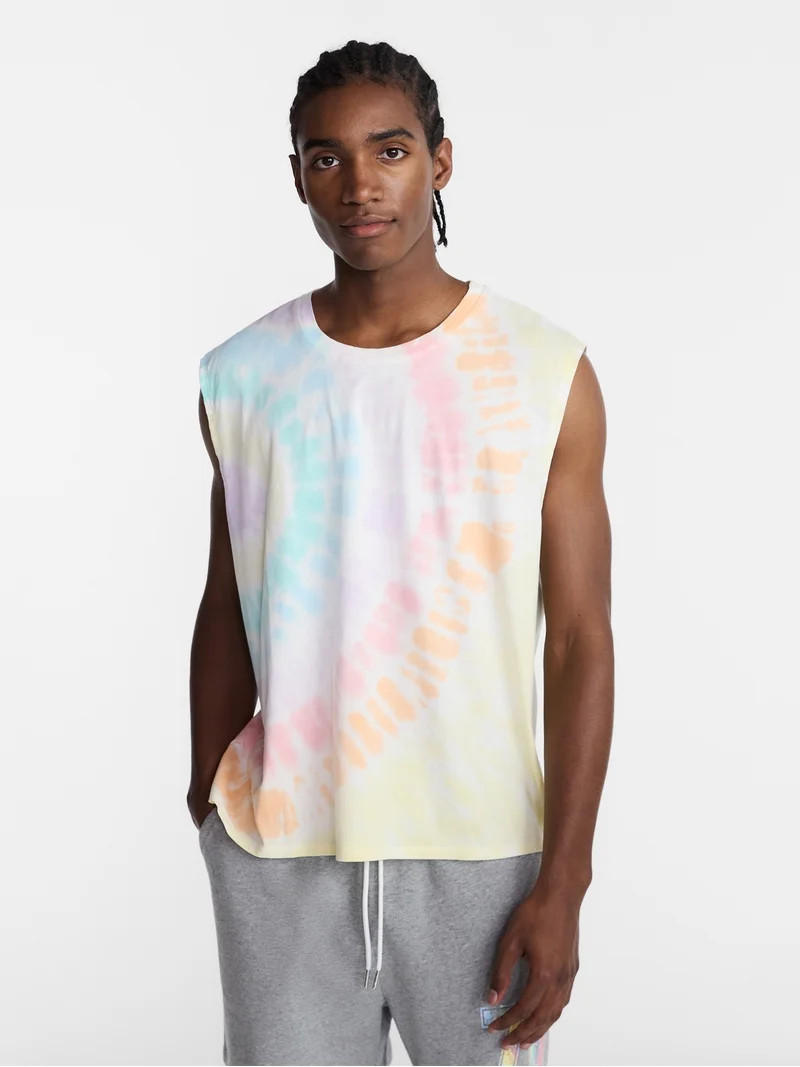 No Boundaries Pride Boxy Cropped Fit Tank Top, Men's Sizes XS-5XL | Walmart (US)