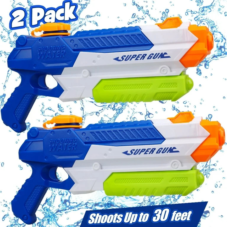 2 Pack Water Guns for Kids - Super Soaker Water Guns- Water Squirt Guns- Outdoor Toys for Boys, G... | Walmart (US)