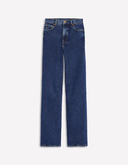 High Rise Column Leg Jeans-Dark Vintage | Boden (US)