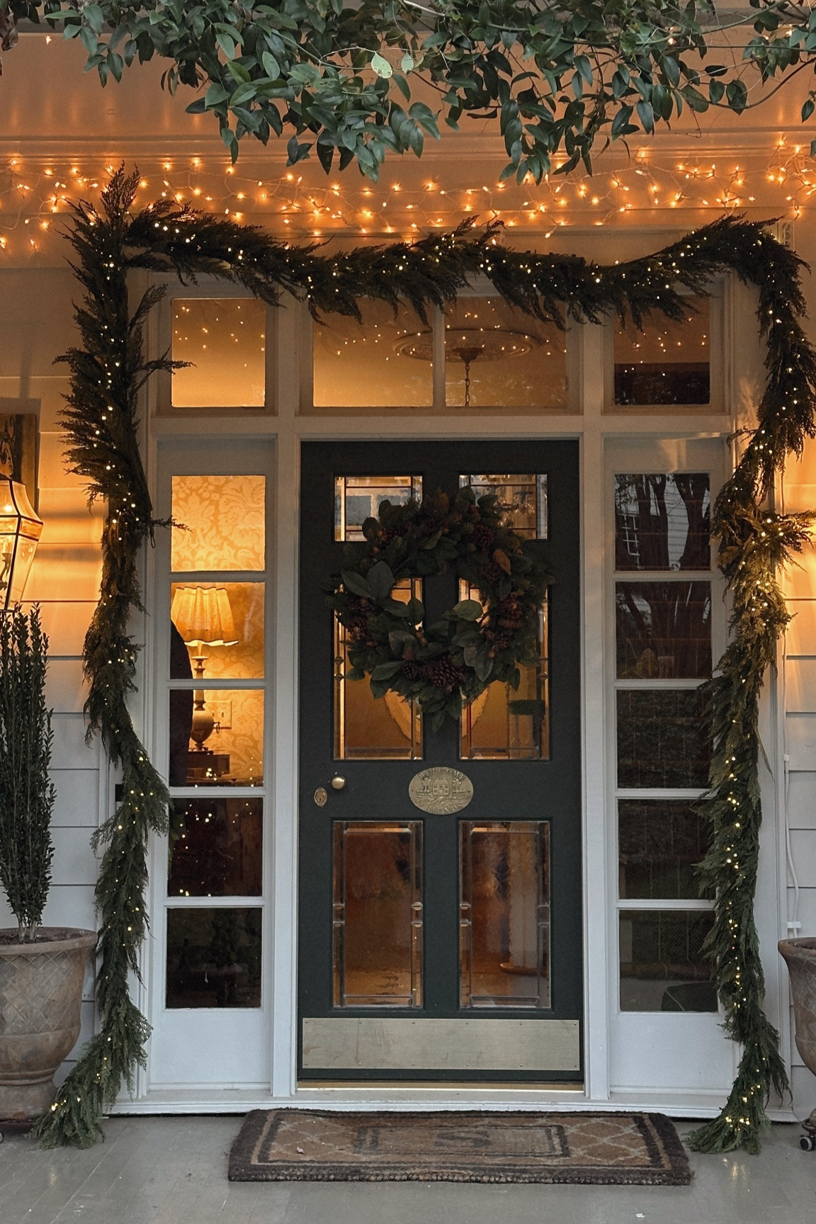 Front porch garland 