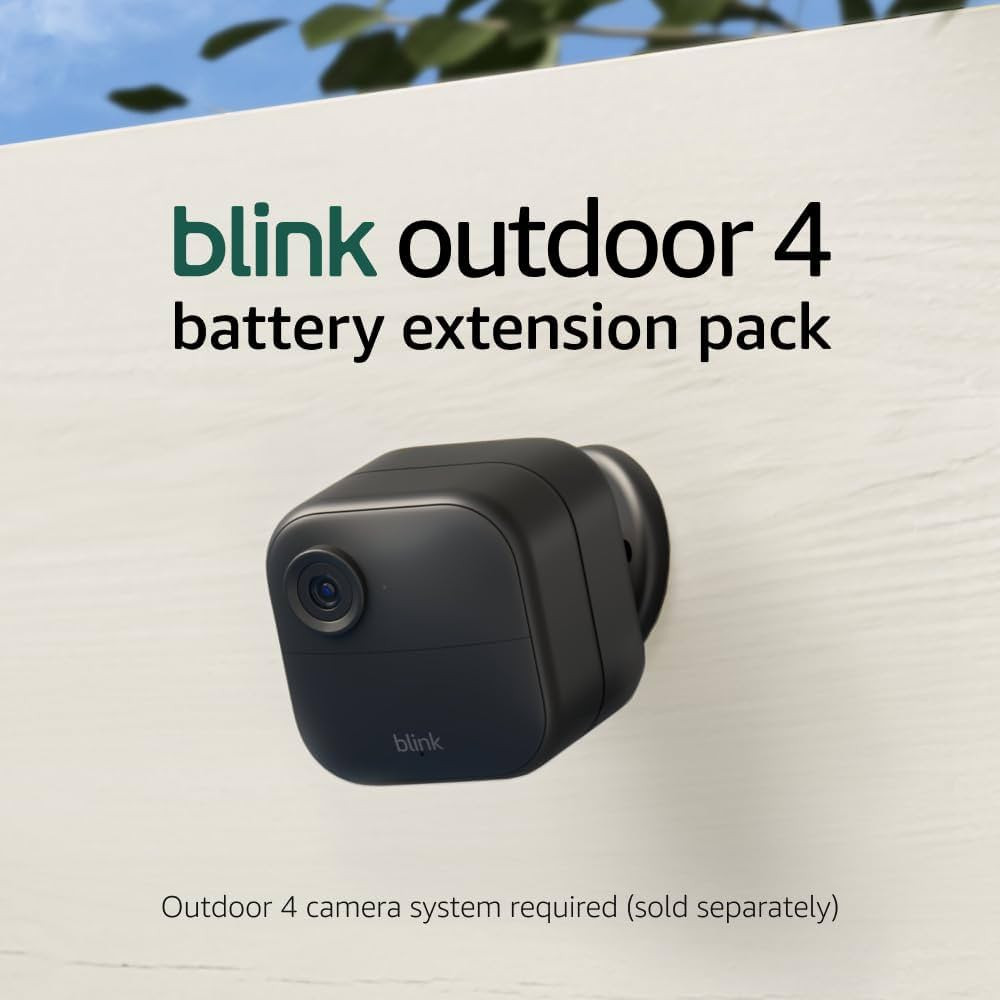 Introducing Blink Outdoor 4 Battery Extension Pack — Accessory for Outdoor 4 smart security cam... | Amazon (US)