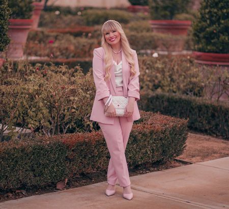 Pink suit, spring outfit, Elie Tahari 

#LTKworkwear #LTKstyletip #LTKSeasonal