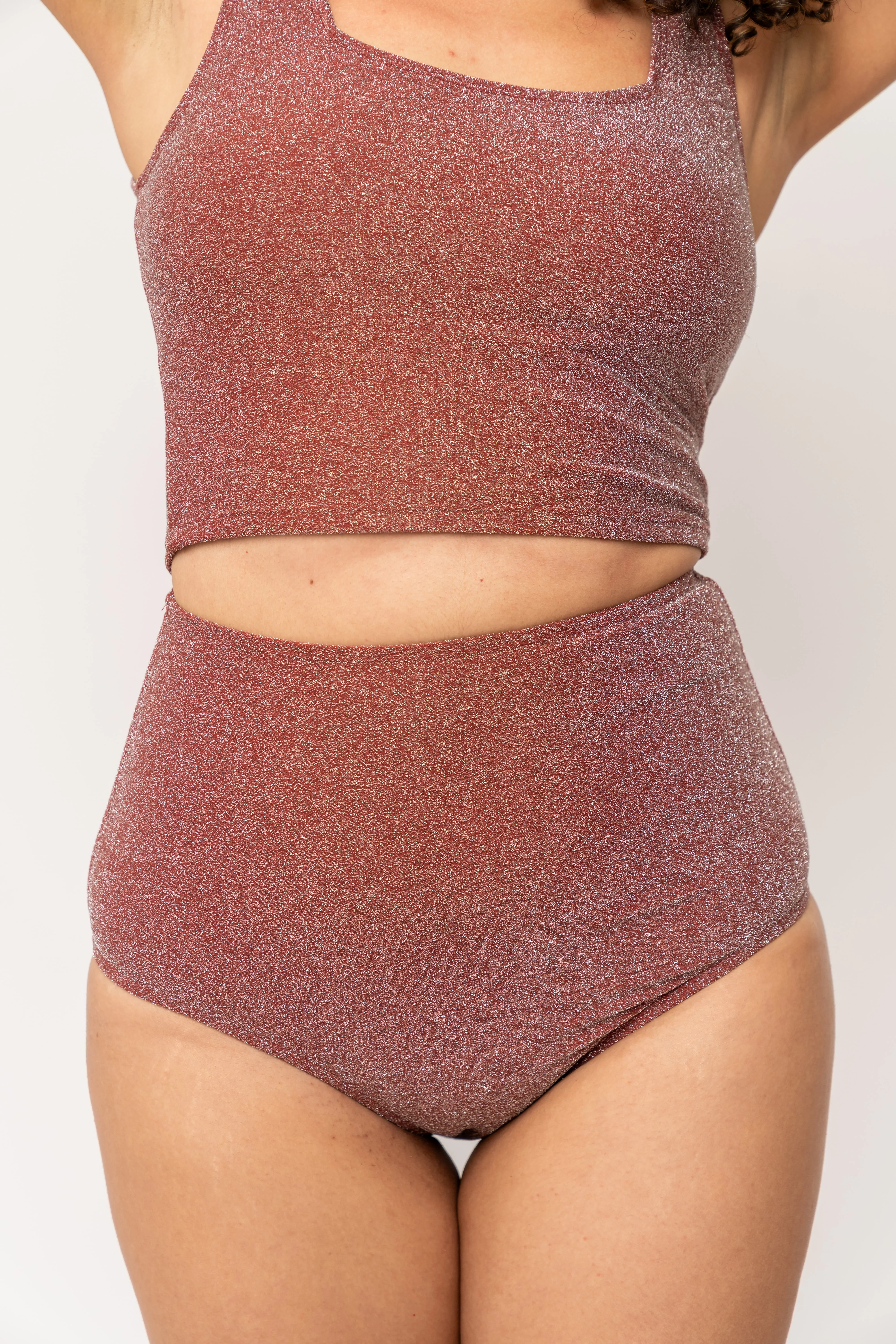 Wave Bottom | Cranberry Shimmer | Coral Reef Swim US