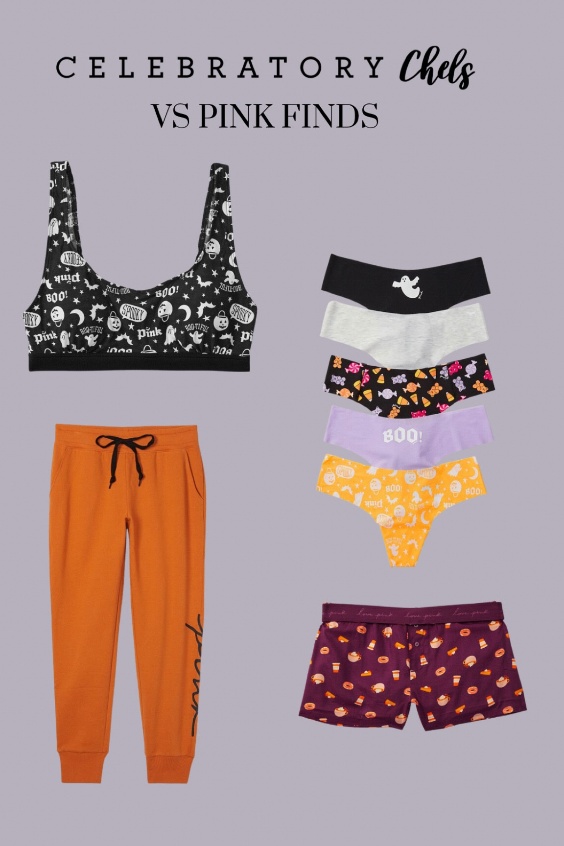 Spooky szn
Halloween
Joggers
Pajama shorts
Bralette
Panties
Fall style 


#LTKHalloween #LTKfit #LTKSeasonal