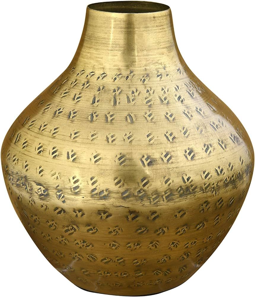 Hammered vase gold | Amazon (US)