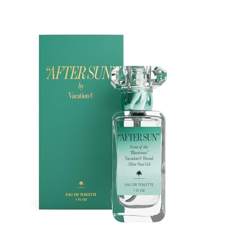 "AFTER SUN" Eau de Toilette by Vacation Sunscreen, Blends Notes of Classic Aloe Vera Gels, Fresh Tropical Perfume for Women & Men, Scent of Summer Nights, Travel Size, 1 Fl. Oz. | Amazon (US)