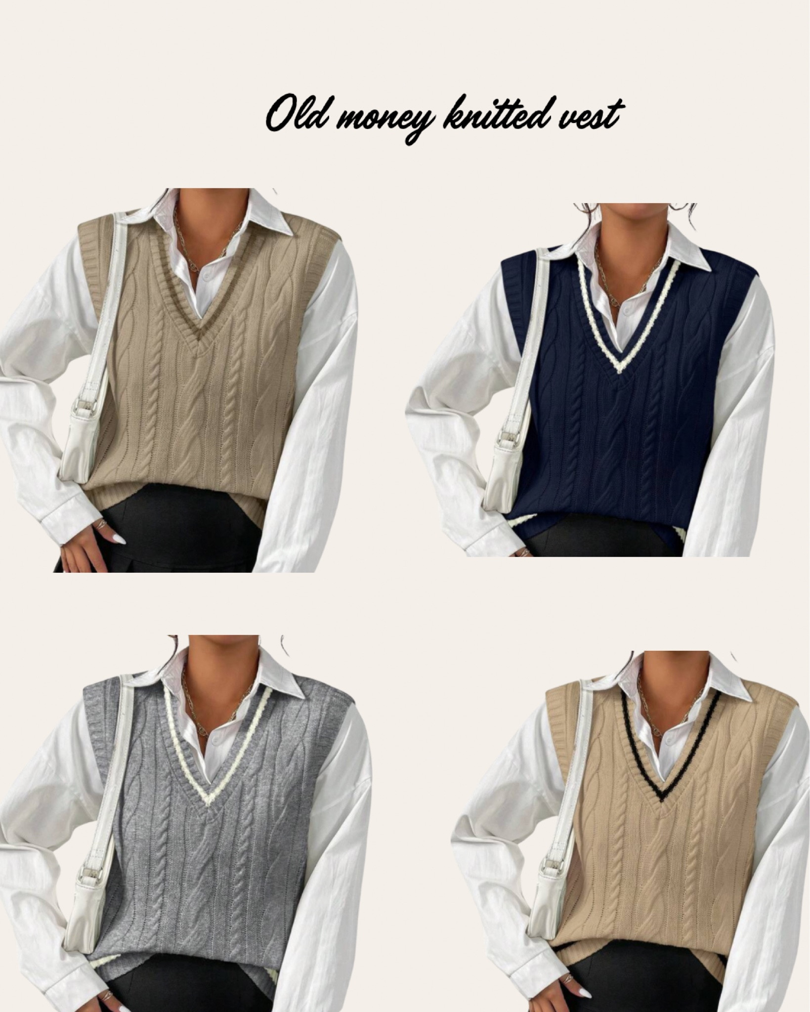 Old money ribbed knitted vest 

#LTKMostLoved #LTKFindsUnder50 #LTKStyleTip