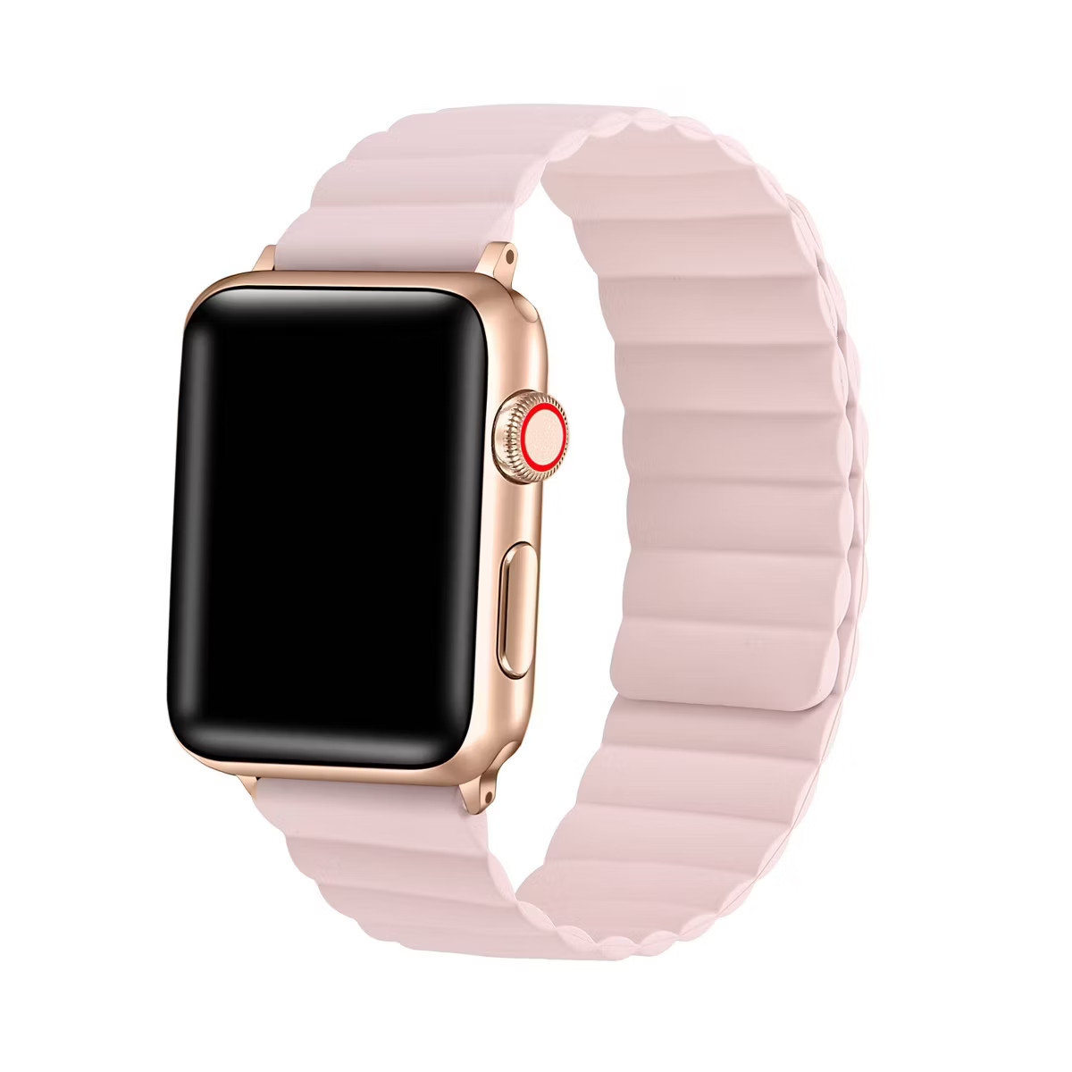 Posh Tech Kinsley Magnetic Silicone Band for Apple Watch - Pink | Target