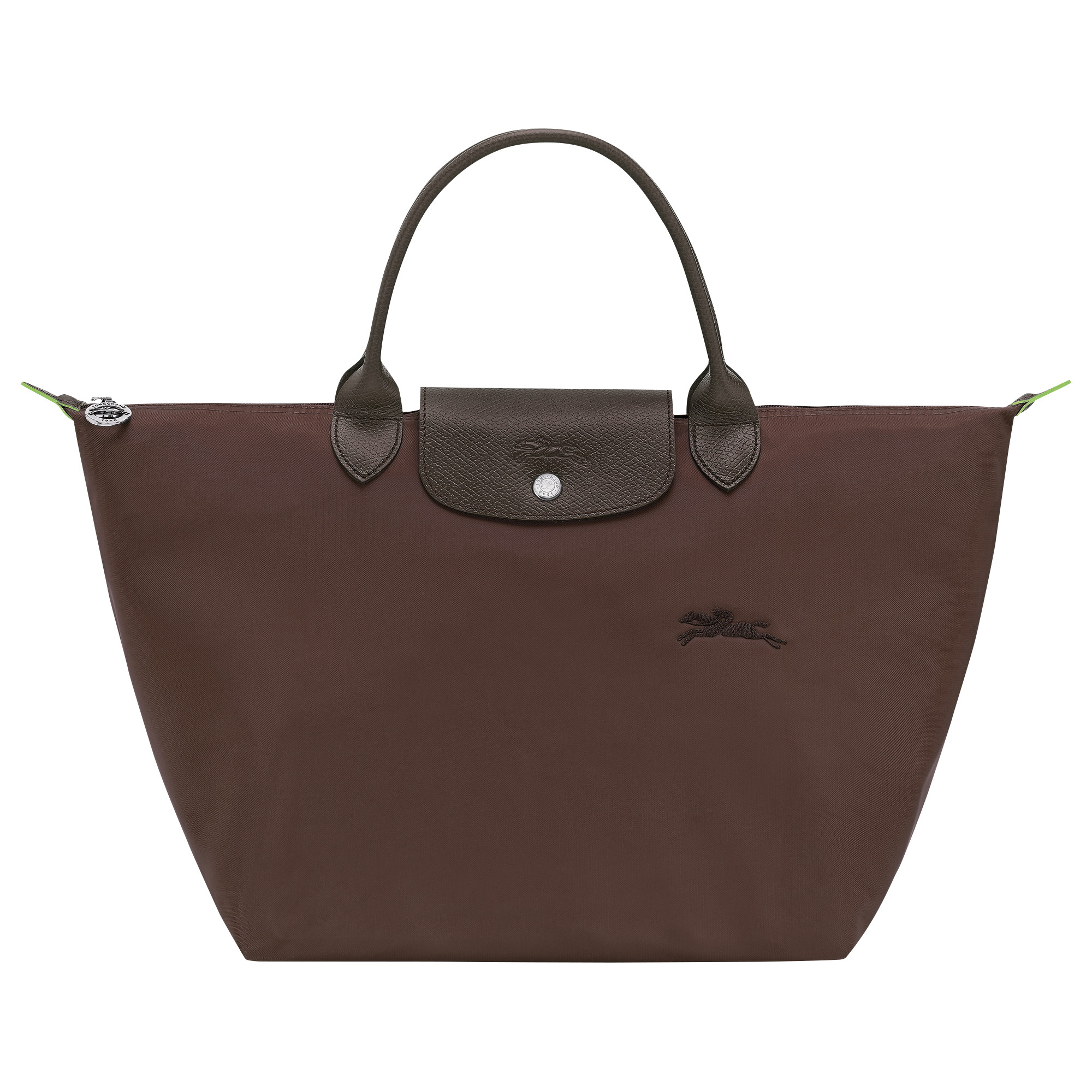 Le Pliage Green M Handbag Mocha - Recycled canvas | Longchamp US | Longchamp
